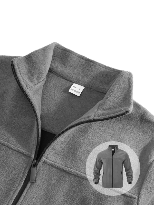 Men's jacket zipper collar jacket - Image 18