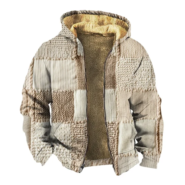 Men's Thickened Button Double Pocket Jacket With Pocket Insert Cotton Jacket - Image 26