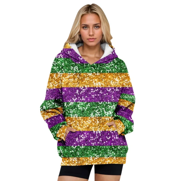 Womens Oversized Sweatshirts Fleece Hoodies Long Sleeve Shirts Pullover Fall - Image 17