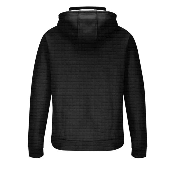 Men's Fashion Checkered Stand-up Collar Zipper Hooded Sweatshirt - Image 11