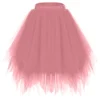 Women's Fashion Solid Color Half Skirt Party Ballet Puff Skirt Mesh Skirt - Image 70