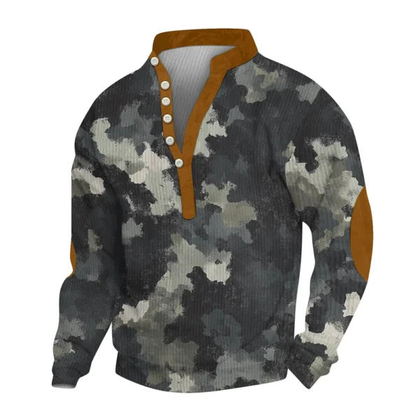 Men's new half zipper long sleeved tactical arm pullover training men's clothing - Image 19