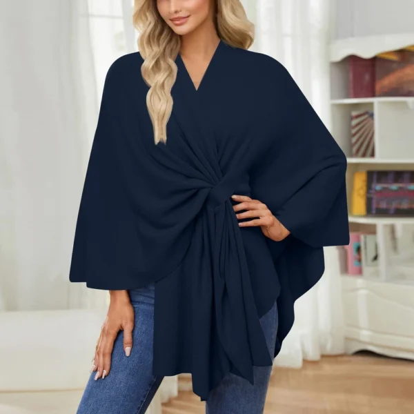 Women's Elegant Shawl Wraps Soft Open Front Sweater For Spring Fall Winter - Image 39