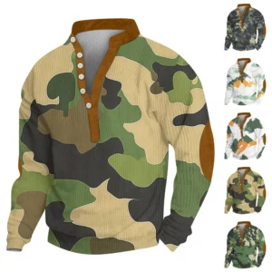 Men's new half zipper long sleeved tactical arm pullover training men's clothing