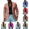 Unisex Winter Christmas Prints Suit Jackets Unisex Casual Fashion Button Jackets