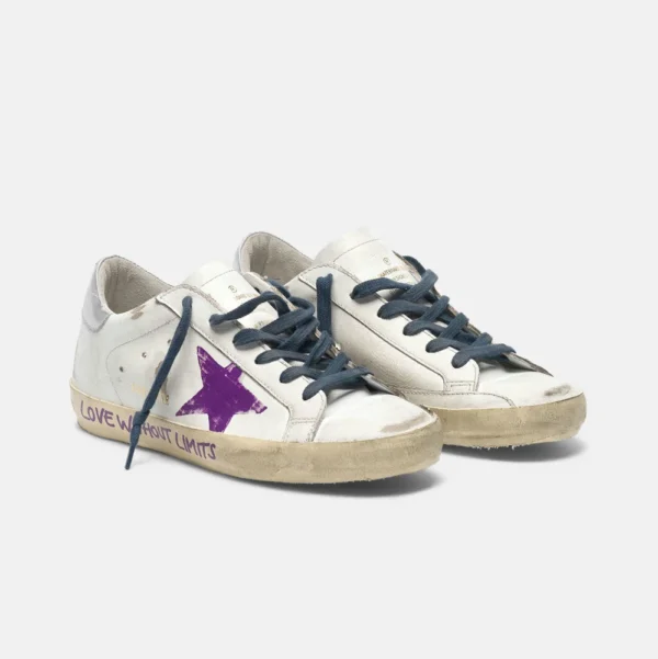 gg*db Women's and men's shoes silver tail purple star board shoes casual shoes - Image 2