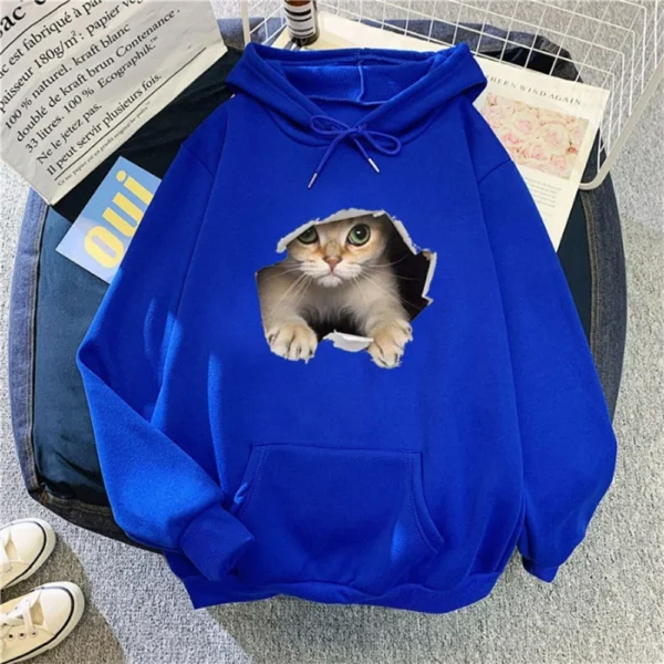 Womens Oversized Fleece Sweatshirts Long Sleeve Sweaters Pullover Fall Outfits - Image 34