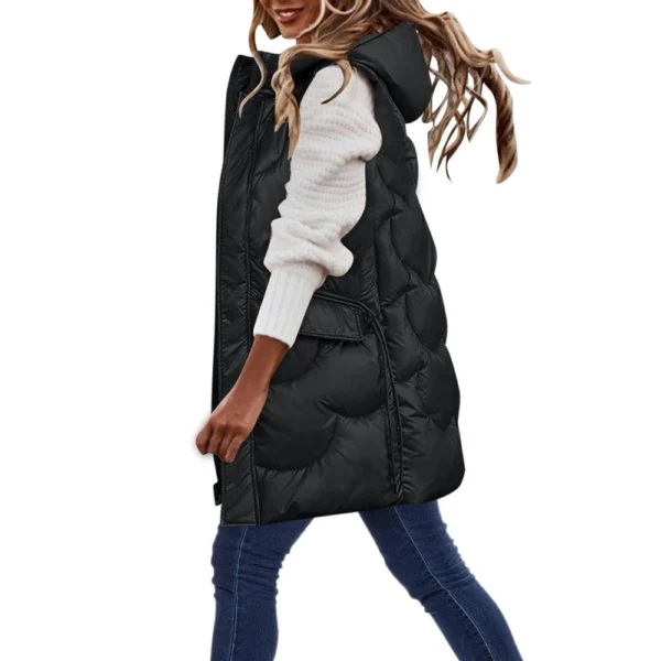 Women's Fashion  Winter Disposable Cotton Vest Mid-length Versatile Slim Fit - Image 17