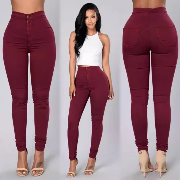 New Fashion elastic jeans women leggings ladies pants - Image 9