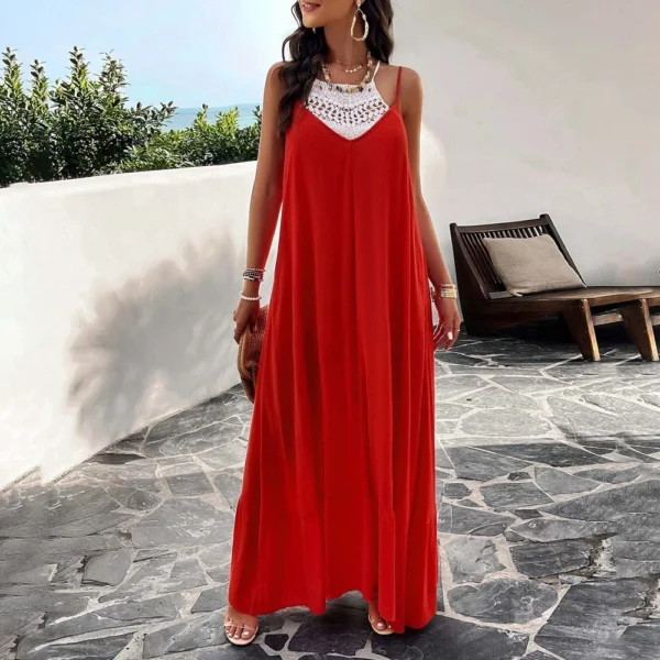Women's Dresses Sleeveless Loose Casual Temperament Elegant Sexy Solid Color - Image 7
