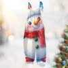 Women's Vintage Casual Print Loose Christmas Jumpsuit Shoulder Strap - Image 19