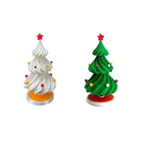 Indoor Christmas Tree Shop Rotating Scene Holiday Decoration with Lights - Image 12