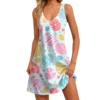 Women's Fashion Summer Loose Printed Dresses Sundresses Easter Casual Dress - Image 12