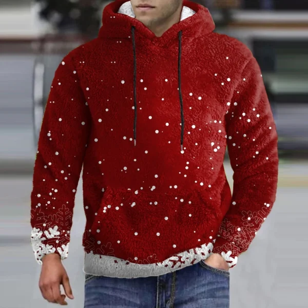 Men's Standing Collar Sweatshirt Is Outdoor Casual Sweaters Tops - Image 22