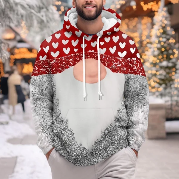 Hooded Sports Tracksuit Unisex Running Outfits Long Sleeve Pullover Hoodies - Image 30
