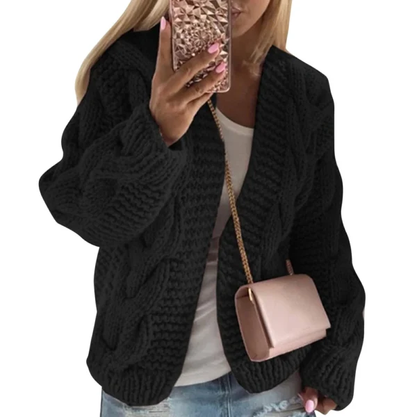Women's Fashion Casual  Knit Cardigan Sweater - Image 16