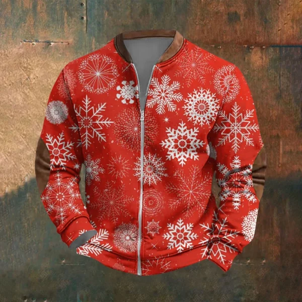 Men's Retro Casual Gradient Printed Sweatshirt - Image 16