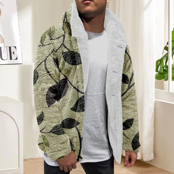 Men'S Winter Zipper Hooded Fleece Sweatshirt With Patch Pocket Casual Jacket - Image 28