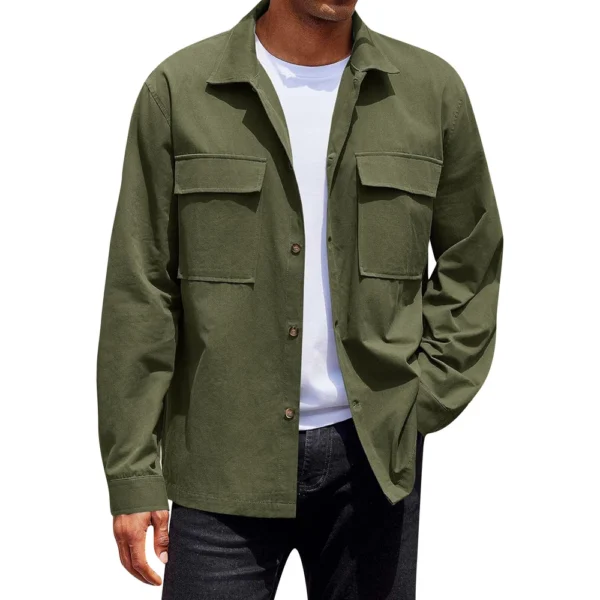 Men's Casual Camouflage Sports Sweatshirt Long Sleeve Zipper Hooded Jacket Coat - Image 14