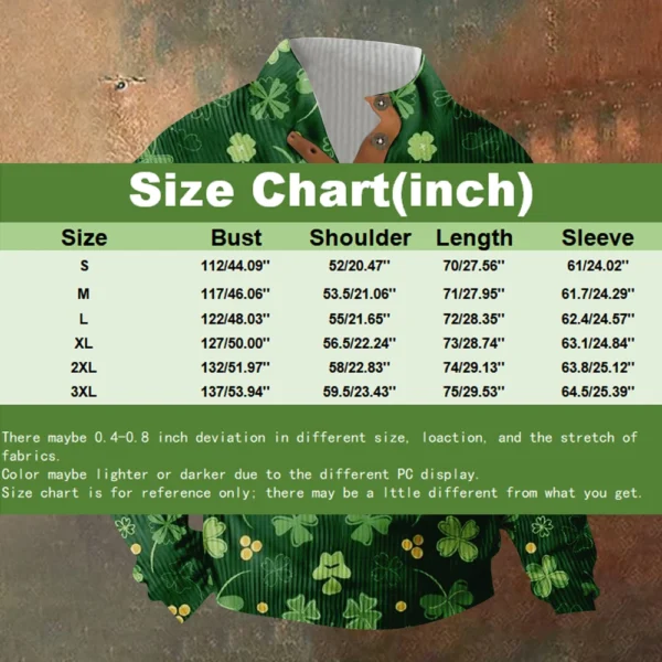 Knit Printed 3 Button - Corduroy Men's Standing Collar Pocket Sweatshirt - Image 33
