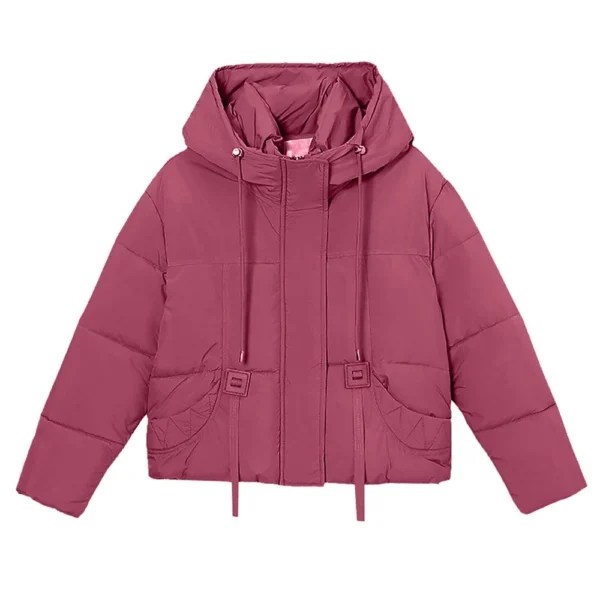 Women's Winter Coat Warm Jacket With Hooded Women Thicken Lightweight Coats - Image 11