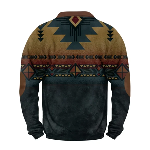 Men'S Retro Casual Sportswear With Open Zipper Sweatshirt Jacket - Image 9