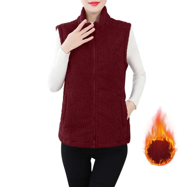 Women's Fall And Winter Temperament Lamb's Wool Thickened And Padded Warm Plus - Image 5