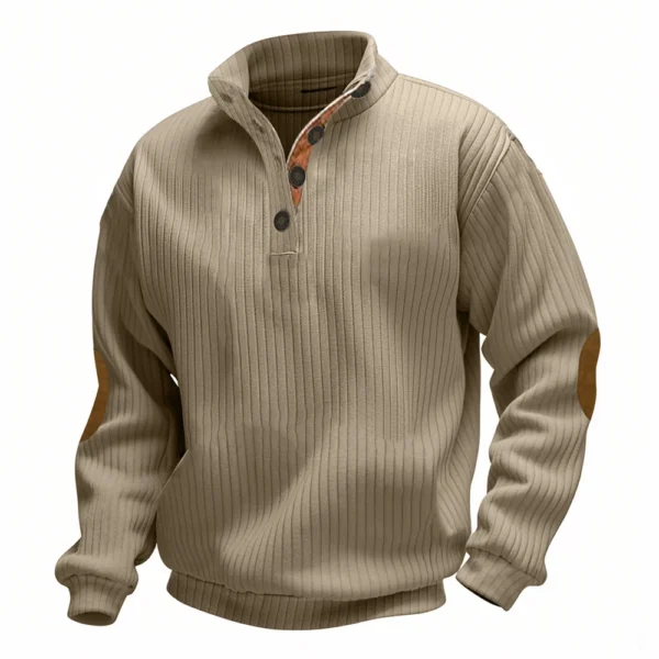 Spring And Men's Standing Collar Sweatshirt Is Outdoor Casual Sweaters Tops - Image 22