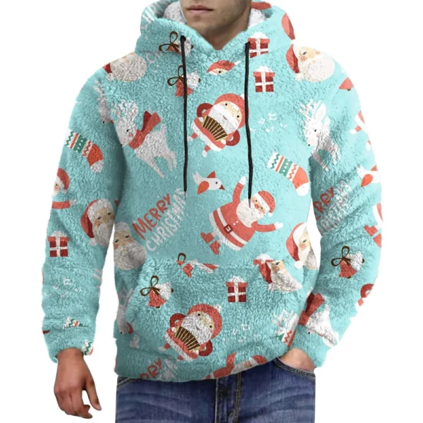 Hooded Sports Tracksuit Unisex Running Outfits Long Sleeve Pullover Hoodies - Image 5