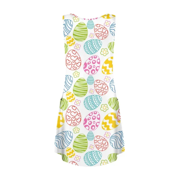 Women's Sundresses Summer Loose Dresses Fashion Easter Printed Casual Dress - Image 12